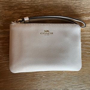 Coach card wallet white